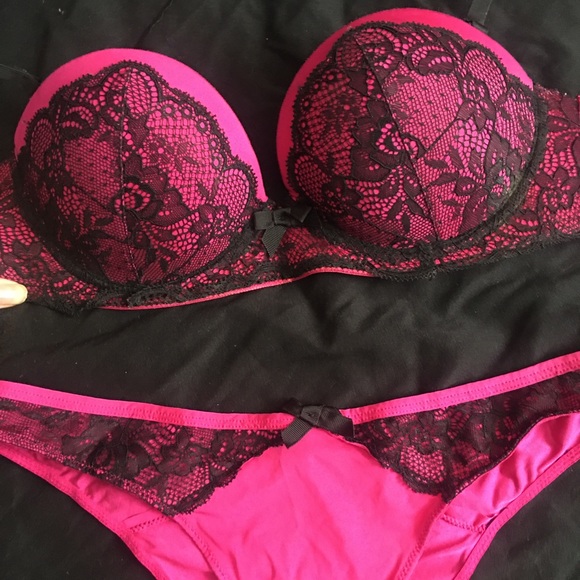 Push up set bras leopard and set fuchsia - Picture 3 of 6